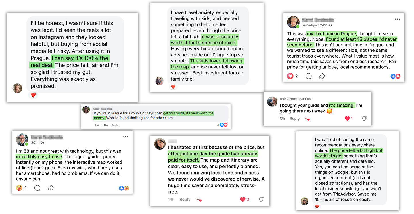 Five star reviews for Prague travel guide and discovered best food and hidden gems